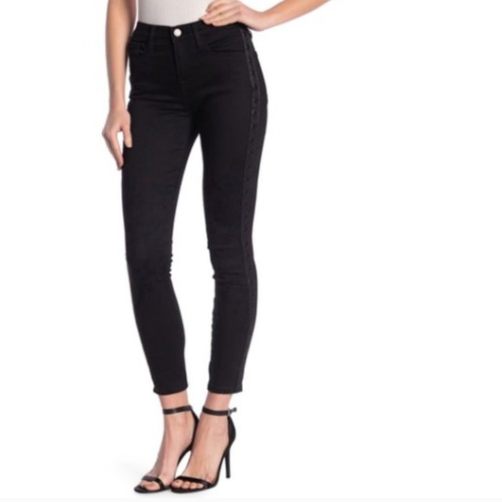 ETIENNE MARCEL $339 Grommet Detail Skinny Jean 27